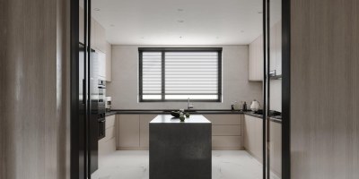 现代厨房3D模型下载